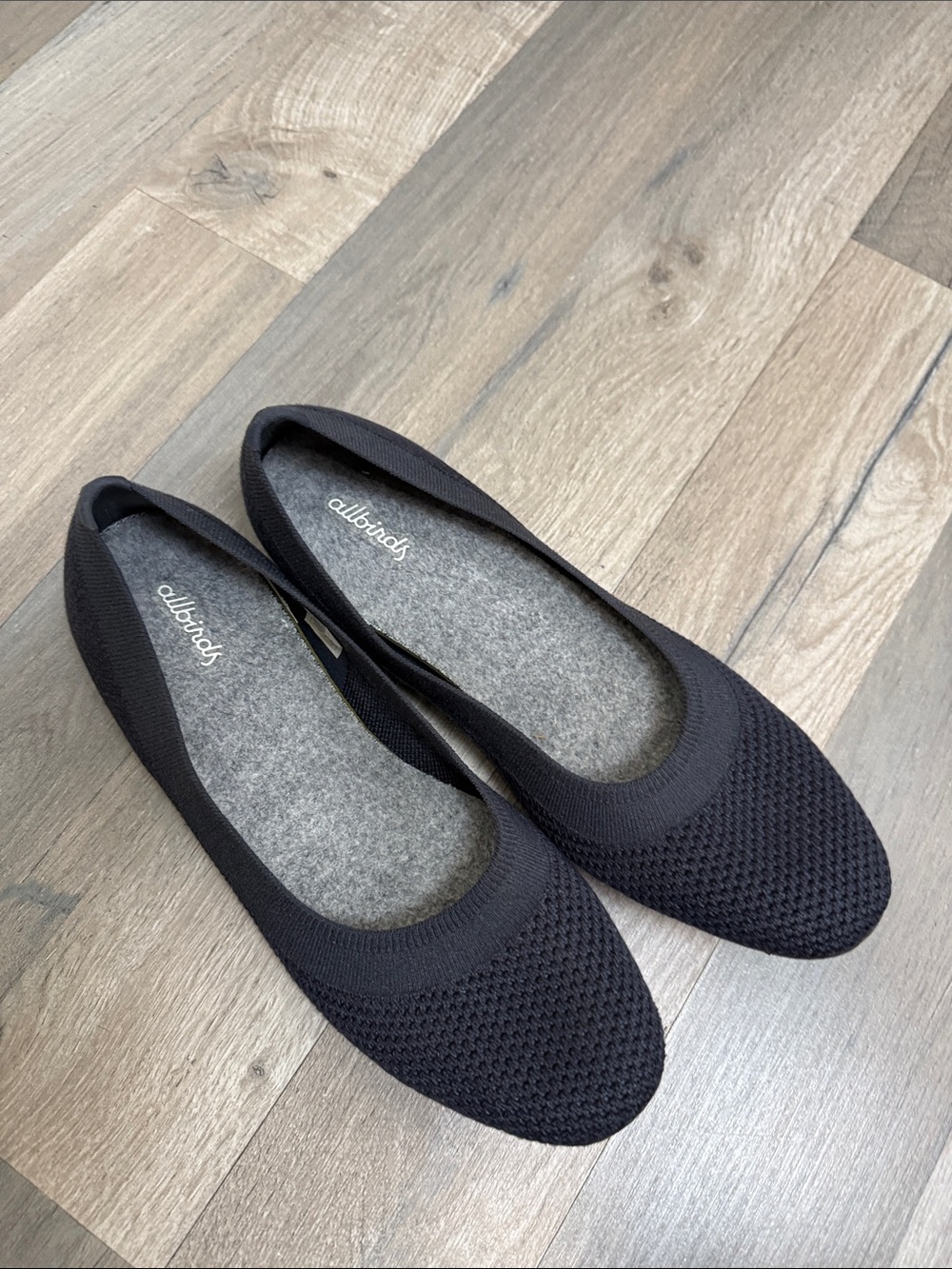 allbirds Black Knit Women’s Ballet Flats size 9.5